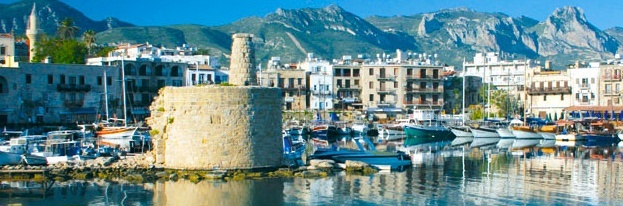 kyrenia harbour in north cyprus
